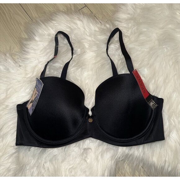 Spanx Bra La Mode 1810 Balconette Underwire Lined Womens 34C Black New Nwt - Picture 2 of 7
